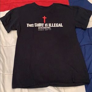 “This shirt is illegal” Men’s T-shirt Size Small
